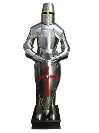 Suit of Armor Wearable Templar Knight Full Suit Of Armor With Shield And Collectible Medieval Full Body Costume