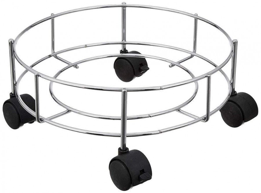 STAINLESS STEEL TROLLEY WITH WHEELS