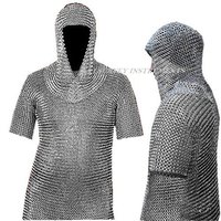 Medieval Chainmail Shirt & Coif Set