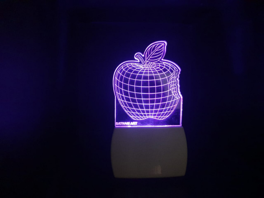 3D ACRYLIC APPLE NIGHT LAMP