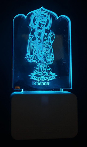 3D ACRYLIC BIG KRISHNA NIGHT LAMP