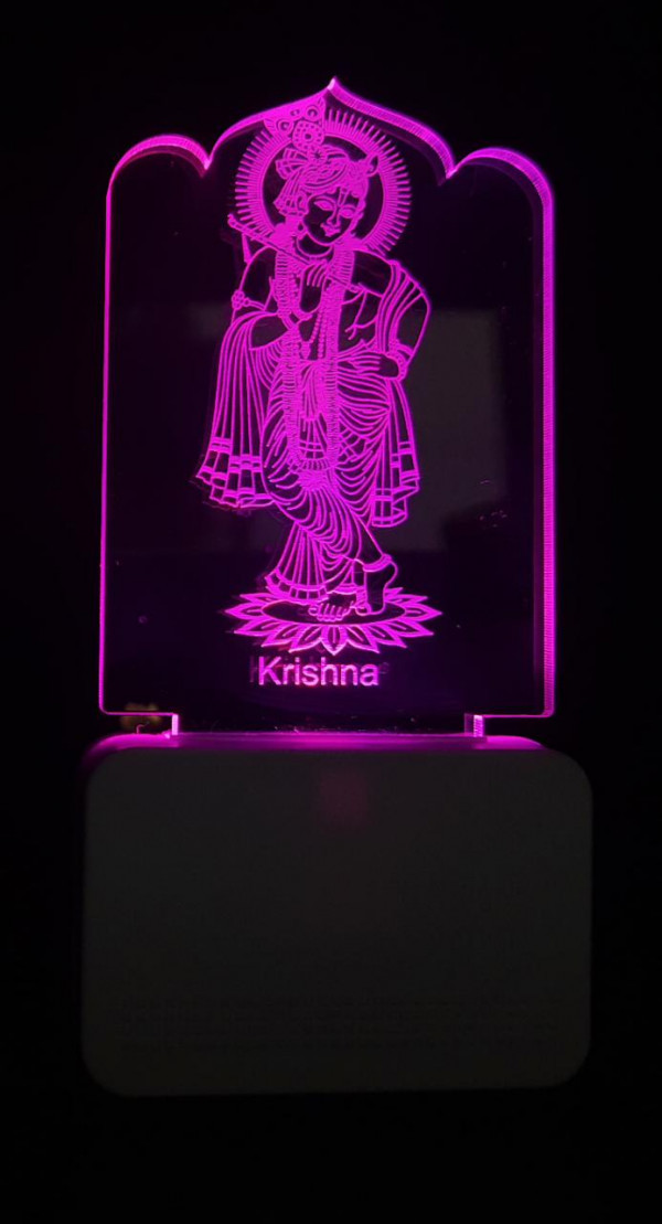 3D ACRYLIC BIG KRISHNA NIGHT LAMP