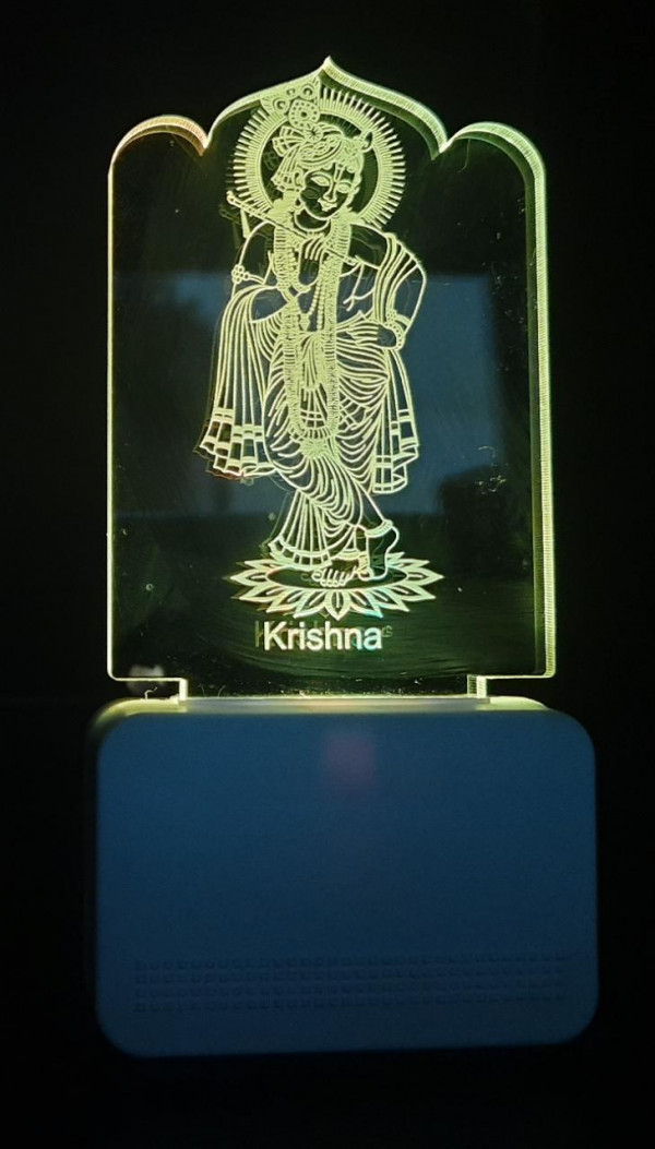 3D ACRYLIC BIG KRISHNA NIGHT LAMP