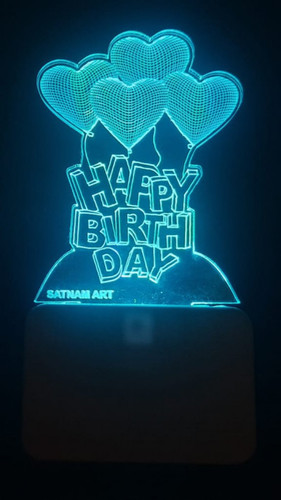 3D ACRYLIC HAPPY BIRTHDAY NIGHT LAMP
