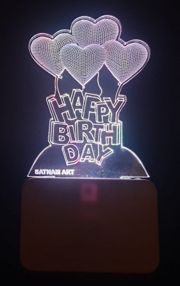 3D ACRYLIC HAPPY BIRTHDAY NIGHT LAMP