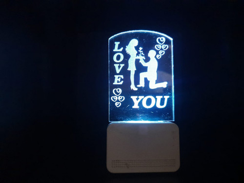3D ACRYLIC I LOVE YOU NIGHT LAMP