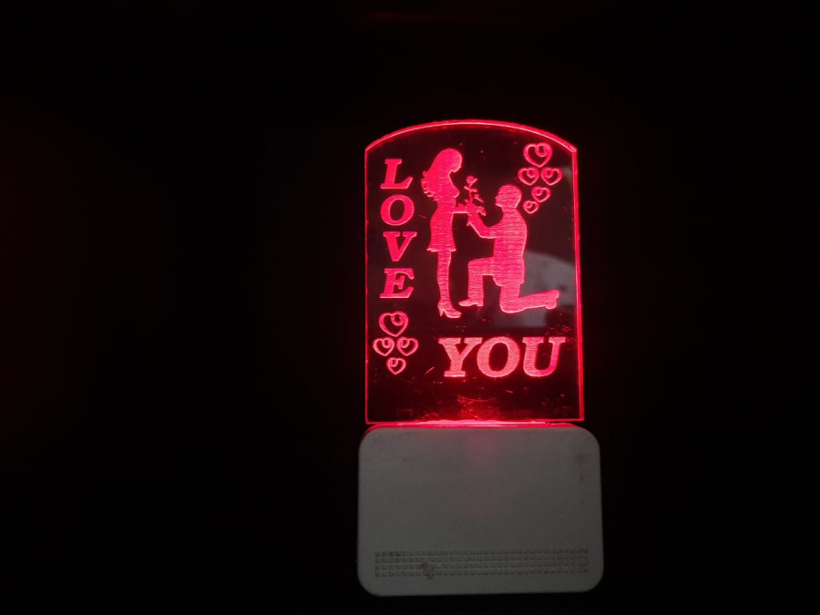 3D ACRYLIC I LOVE YOU NIGHT LAMP