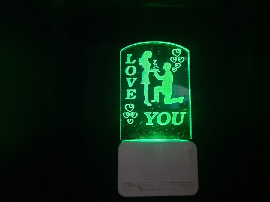 3D ACRYLIC I LOVE YOU NIGHT LAMP
