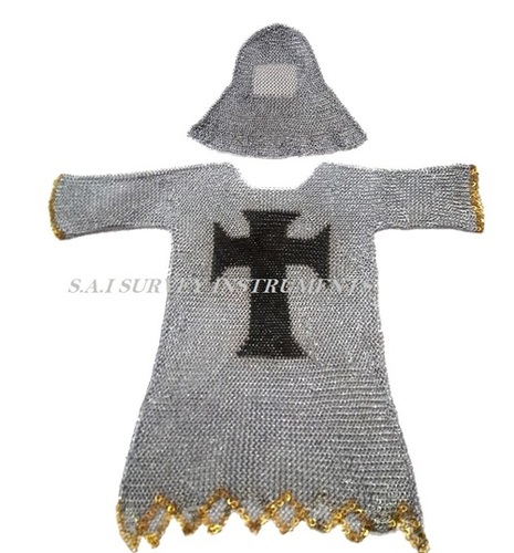 Templar Chain-mail Shirt With Hood