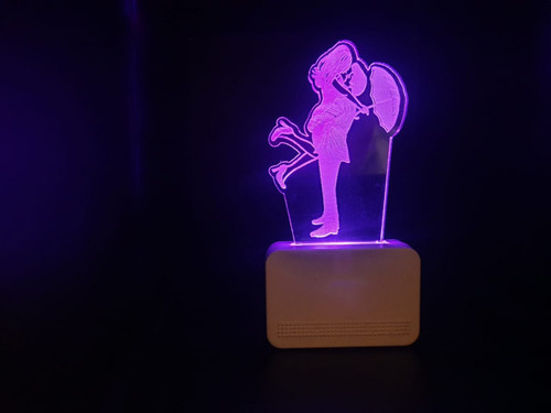 3D ACRYLIC LOVE COUPLE WITH UMBRELLA NIGHT LAMP