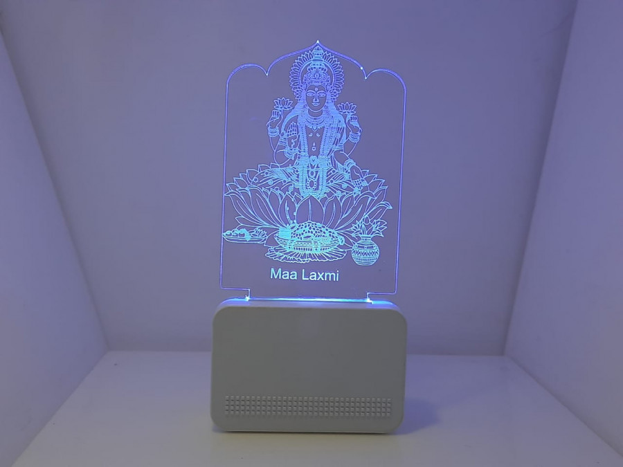 3D ACRYLIC MAA LAXMI NIGHT LAMP