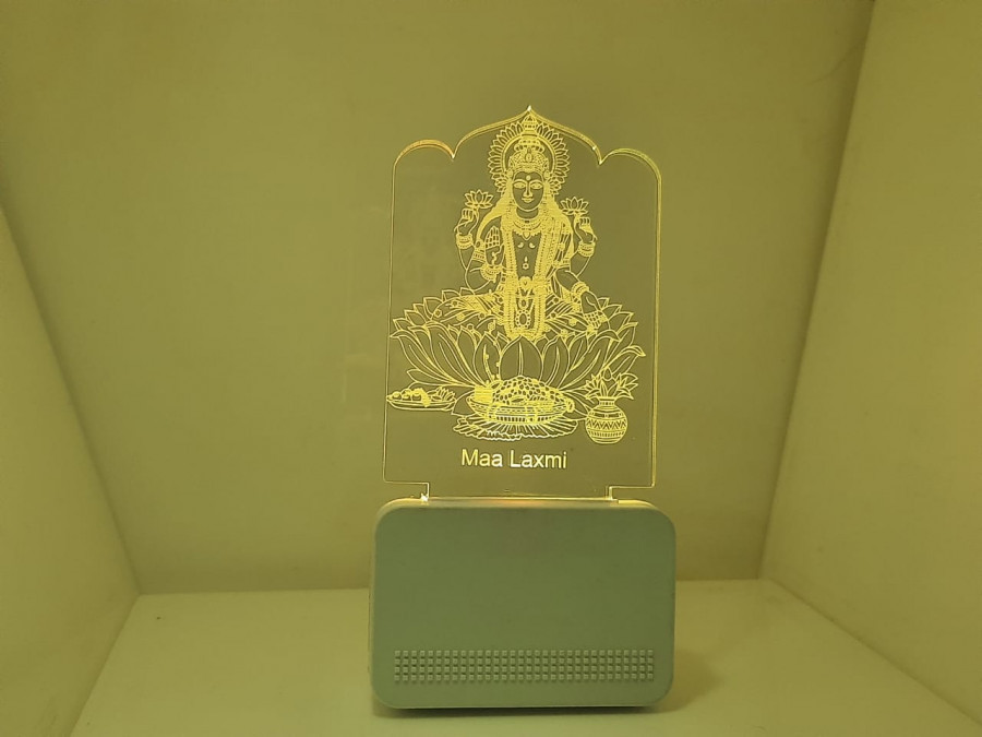 3D ACRYLIC MAA LAXMI NIGHT LAMP