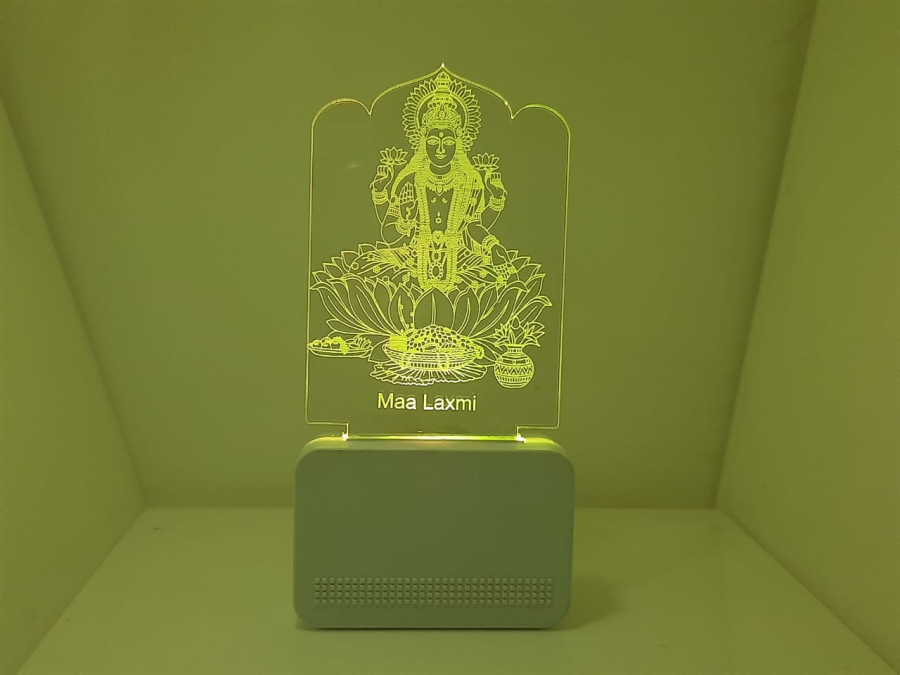3D ACRYLIC MAA LAXMI NIGHT LAMP