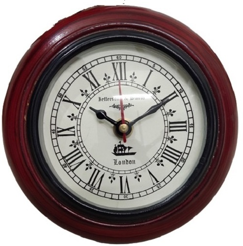Wooden Round Shape Wall Clock