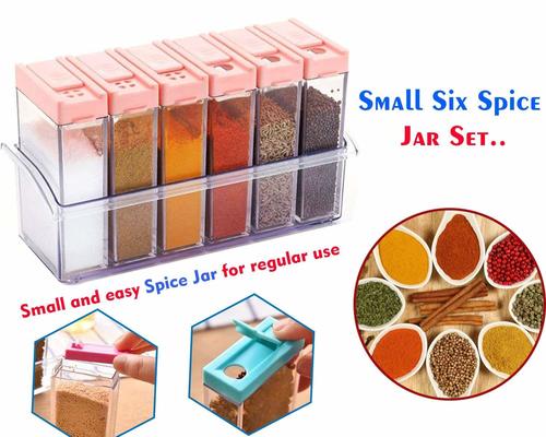 Plastic 6 Pcs Spice Rack