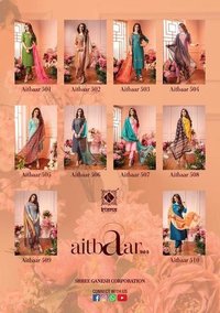 Dry Cleaning Aitbaar Vol 5 Designer Chanderi Silk With Embroidery Thread Work / Hand Work Kurtis