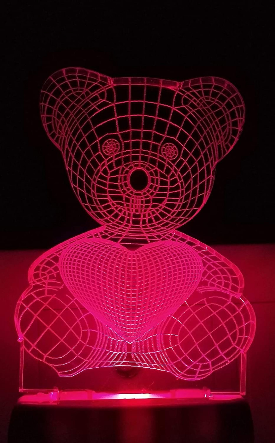 3D ACRYLIC TEDDY NIGHT LAMP