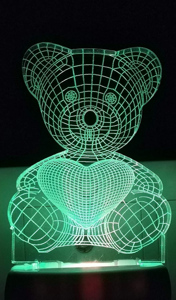 3D ACRYLIC TEDDY NIGHT LAMP