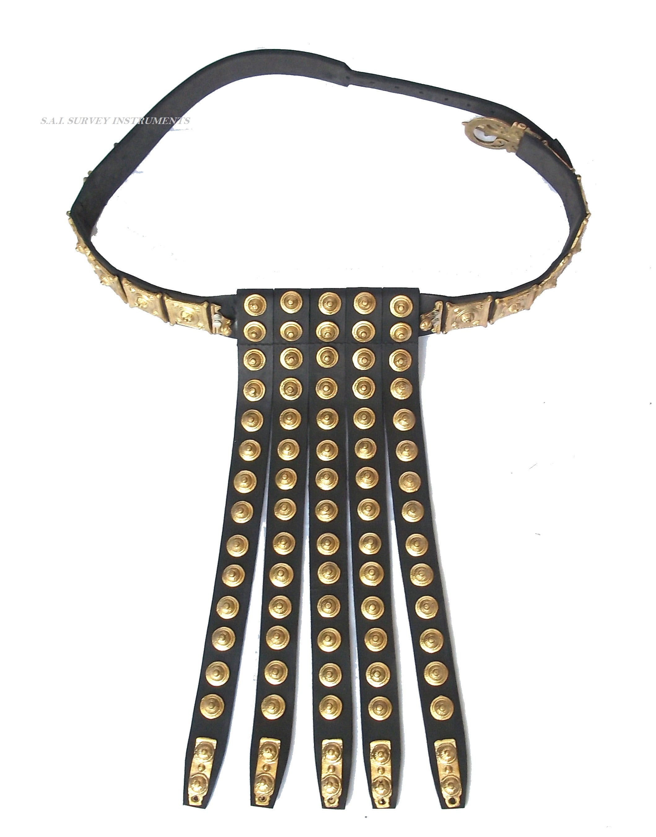 Roman Legionnaire Apron Belt ~ Leather & Brass Roman Legion Armor Belt ~ Collectible Gift