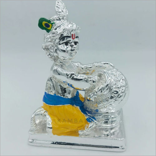 Silver Plated Bal Krishna