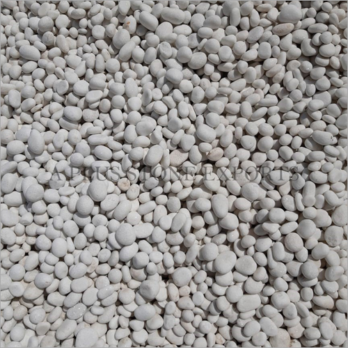 Tumbled White Marble Pebbles