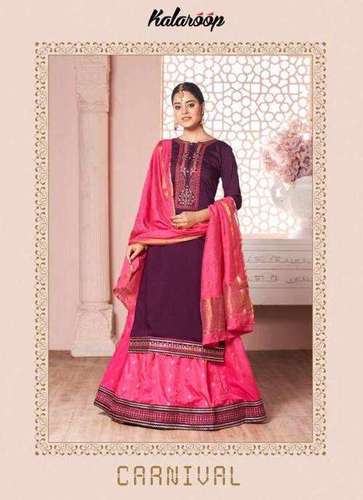 Kalaroop Carnival Silk Fancy Readymade Salwar Suit Catalog