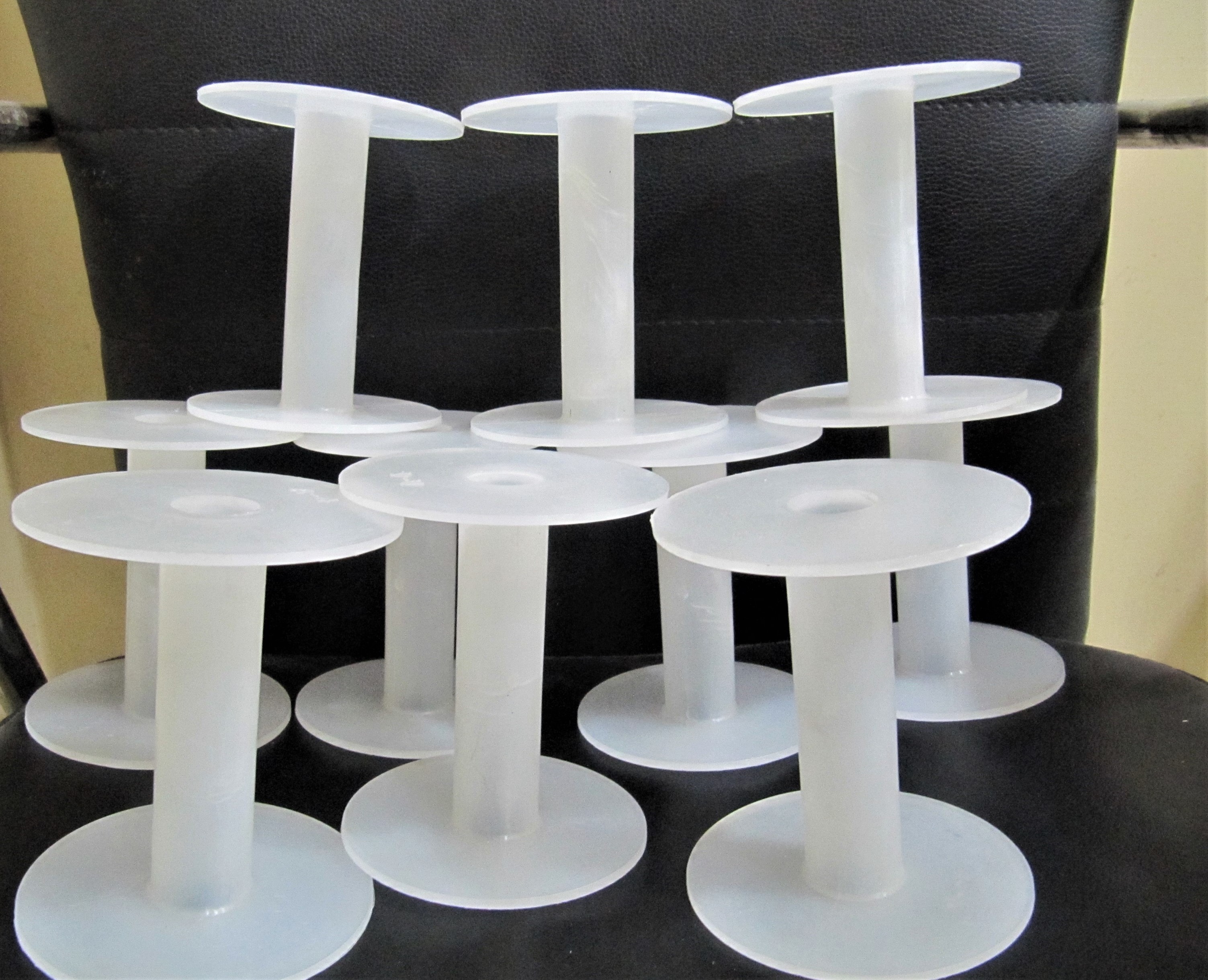White Plastic Spools Empty Wire Spools Thread String Bobbin