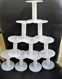 White Plastic Spools Empty Wire Spools Thread String Bobbin