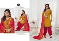 Kalarang Rumi Jam Silk With Embroidery Work Dress Material Catalog