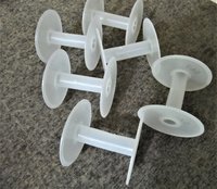 White Plastic Wire Spools Bobbin Roll A2