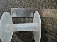 White Plastic Wire Spools Bobbin Roll A2