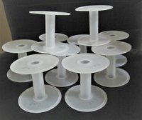 White Plastic Wire Spools Bobbin Roll A2