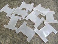 Chains Thread And Wire Plastic Flat Bobbin Spool - Plastic, 80mm X 70mm, White | Customized Designs And Sizes Available
