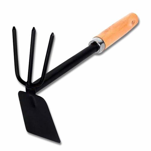2 in 1 Double Hoe Gardening Tool with Wooden Handle By CHEAPER ZONE