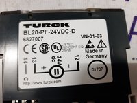 TURCK ELECTRONIC POWER FEEDING MODULE BL20-PF-24VDC-D