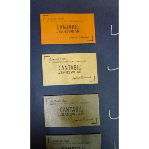Cotton PU Deep Embossed Label