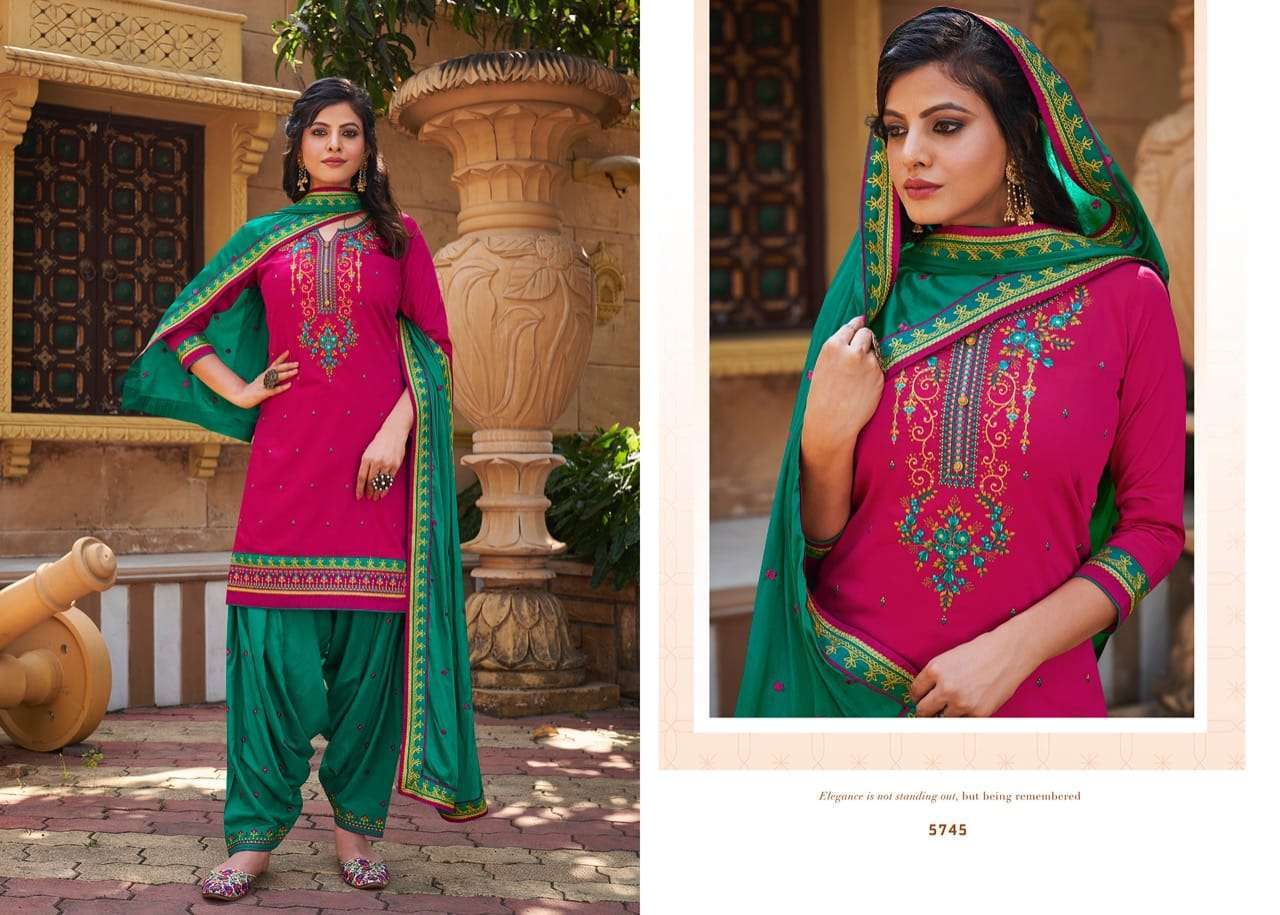 Kessi Patiyala House Vol 82 Jam Silk With Work Dress Material Catalog