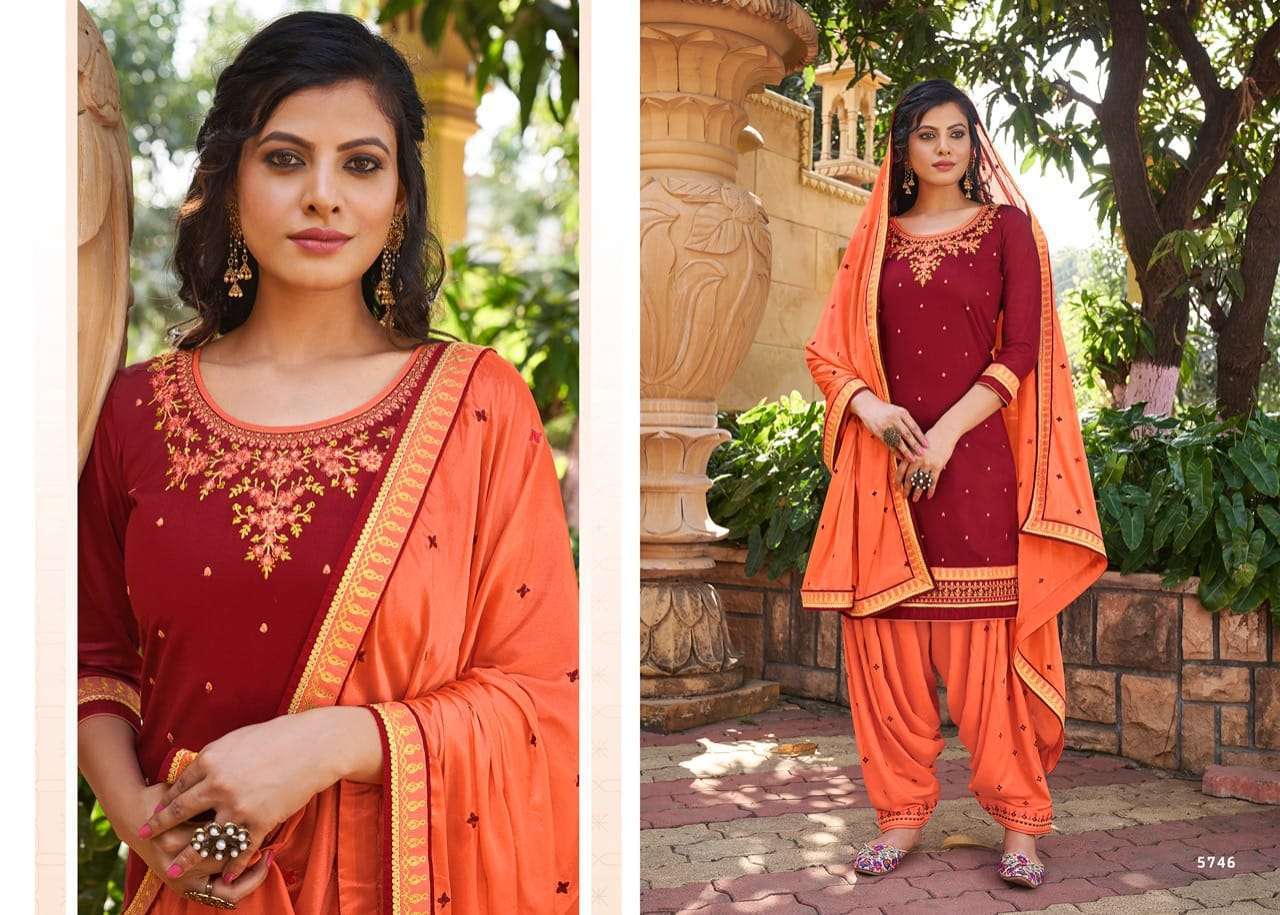 Kessi Patiyala House Vol 82 Jam Silk With Work Dress Material Catalog