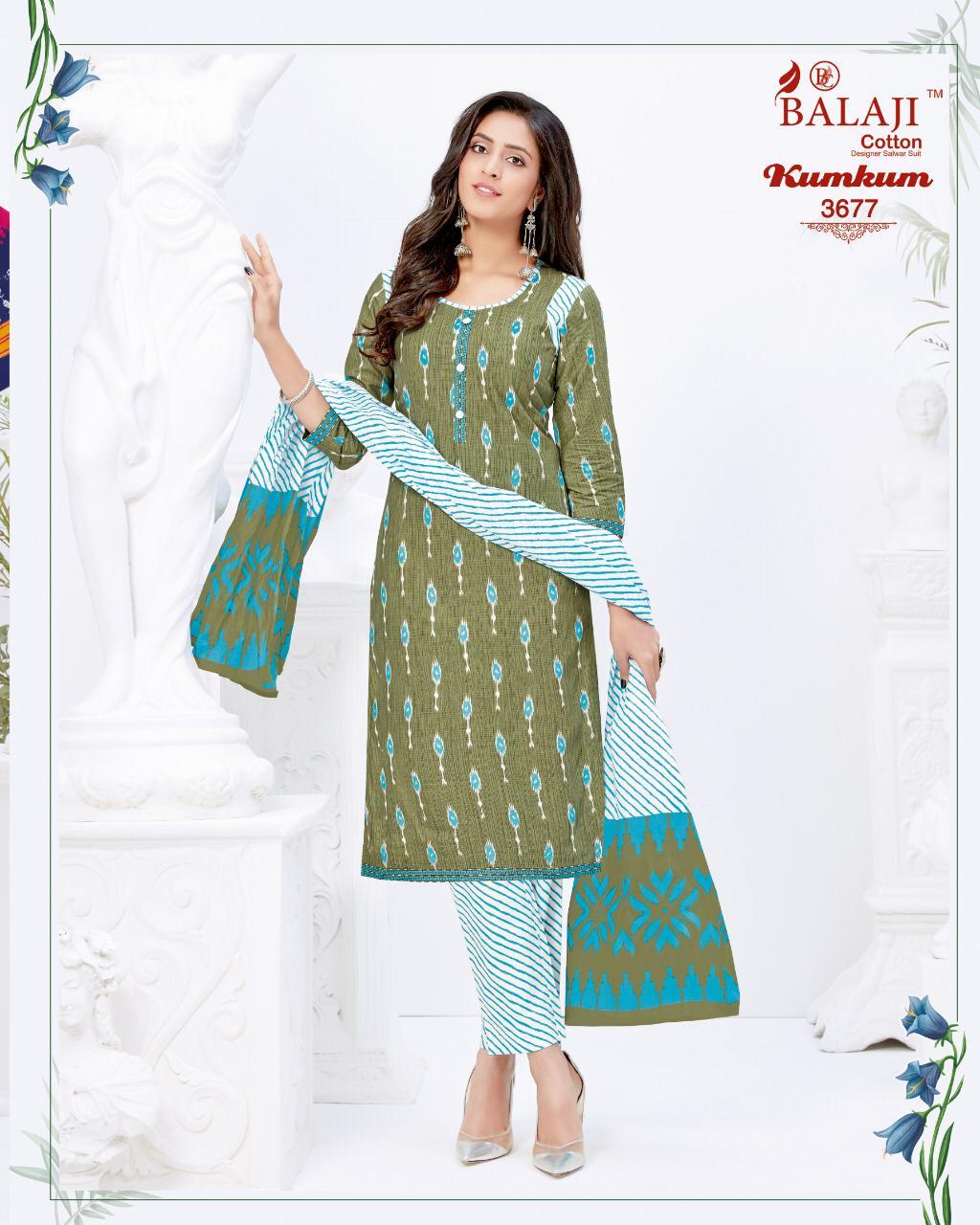 Balaji Cotton Kum Kum Vol 24 Cotton Printed Dress Material Catalog