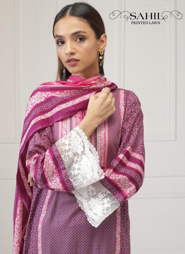 Sahil Printed Lawn Karachi Print Pakistani Style Suits Catalog