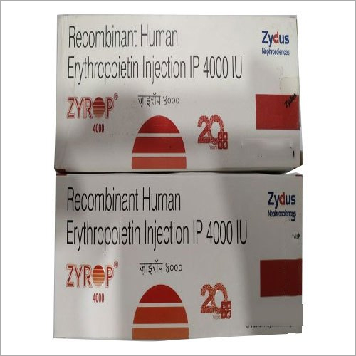 4000 IU Recombinant Human Erythropoietin Injection - High Purity | 1 Year Shelf Life, Store in Dry Place, Erythropoietin Injection Type
