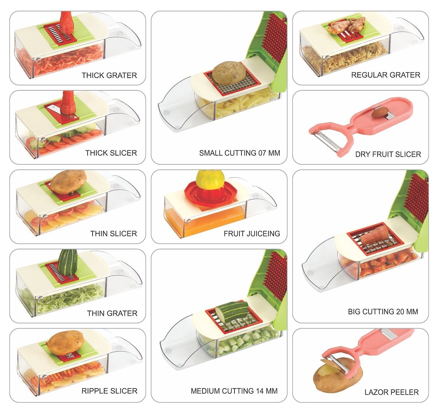 12-In-1 Vegetable Chopper (Handle)