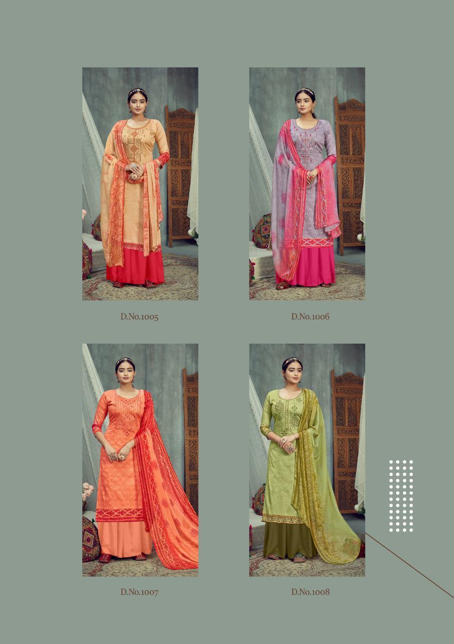Roli Moli Sarina Pure Glace Cotton With Embroidery Work Dress Material Catalog