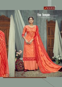 Roli Moli Sarina Pure Glace Cotton With Embroidery Work Dress Material Catalog