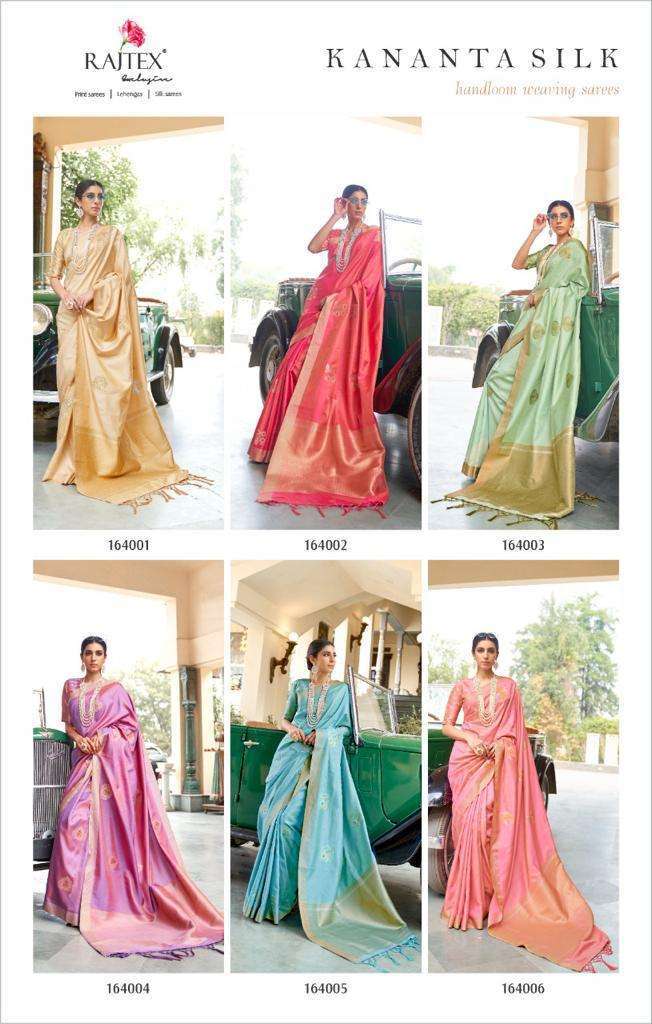 Rajtex Kananta Banarasi Silk Party Wear Printed Saree Catalog