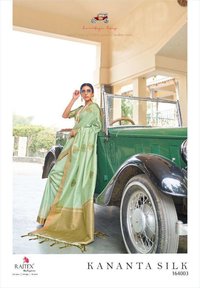 Rajtex Kananta Banarasi Silk Party Wear Printed Saree Catalog