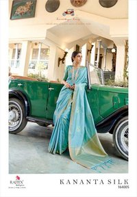 Rajtex Kananta Banarasi Silk Party Wear Printed Saree Catalog