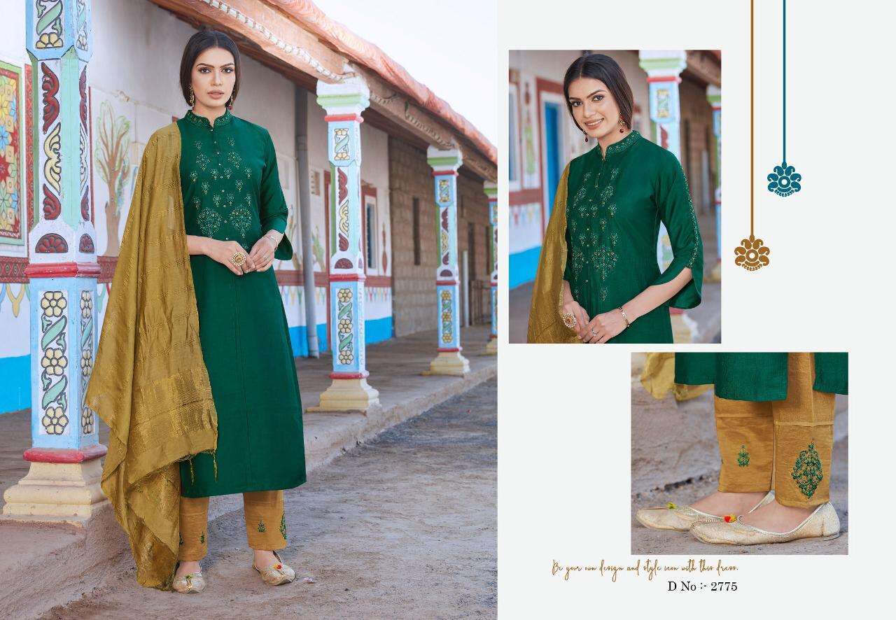 Rangoon Foram Chinon With Work Readymade Salwar Suit Catalog