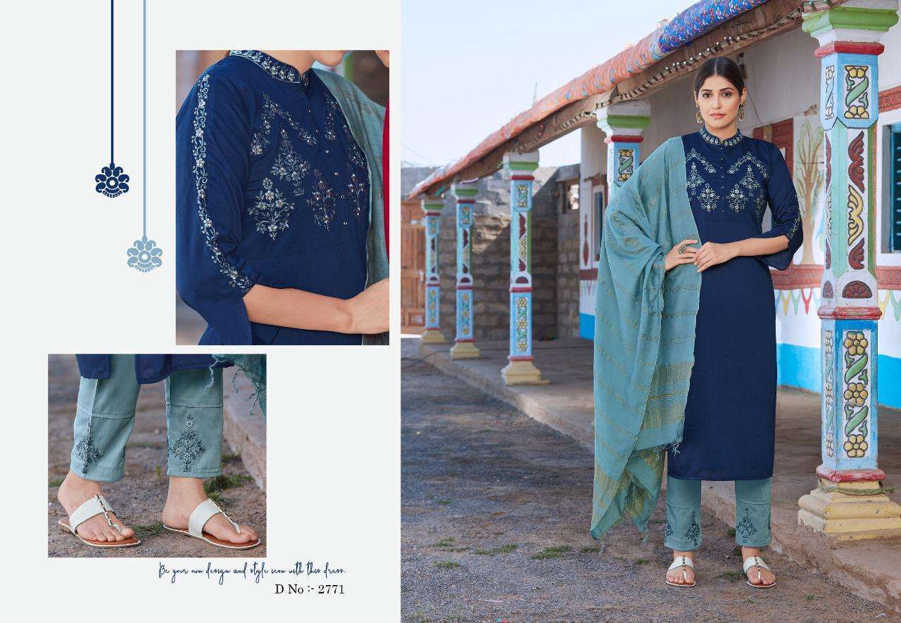 Rangoon Foram Chinon With Work Readymade Salwar Suit Catalog