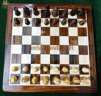 Bordered Wood Chess Board